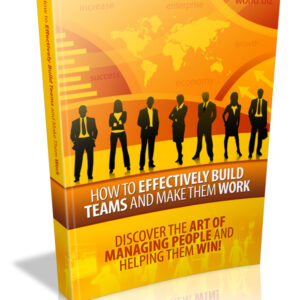 How to Effectively Build Teams and Make Them Work